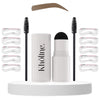 Kit de maquillage pour sourcils Kholine Beauté, crayon doux et crémeux de couleur marron clair et brosse en nylon.